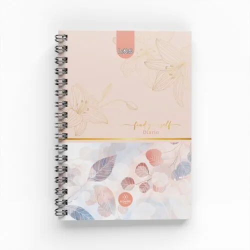 Cuaderno Argollado Flowers para Mujer 7 materias